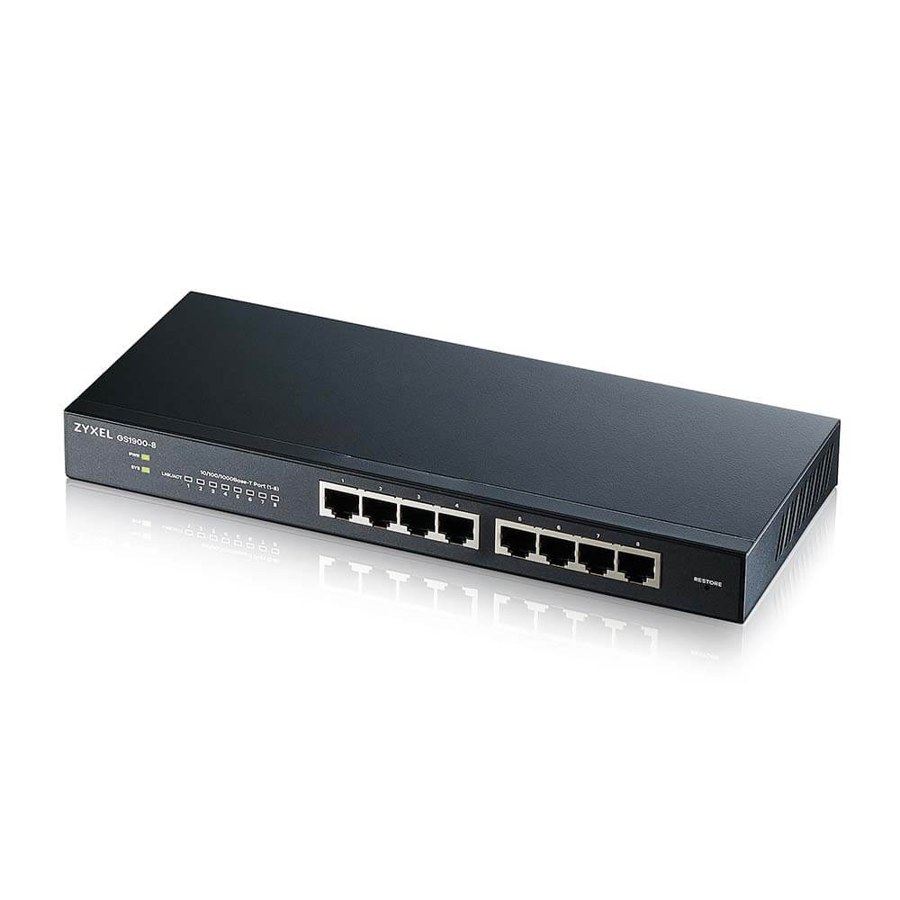 Zyxel GS1900-8 — Switch 8 porte Gigabit gestito